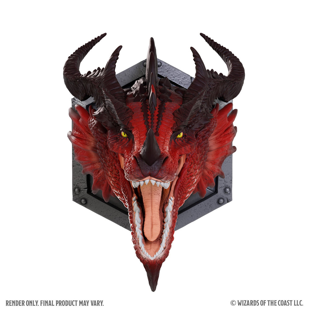 Little Shop of Magic D&D: Replicas of the Realms - Red Dragon 12" Trophy Plaque — RPG