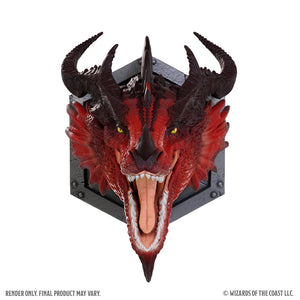 Little Shop of Magic D&D: Replicas of the Realms - Red Dragon 12" Trophy Plaque — RPG
