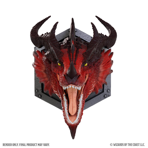 Little Shop of Magic D&D: Replicas of the Realms - Red Dragon 12" Trophy Plaque — RPG