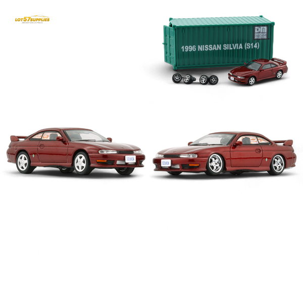 BM Creations Nissan Silvia S14 RED - RHD 1:64