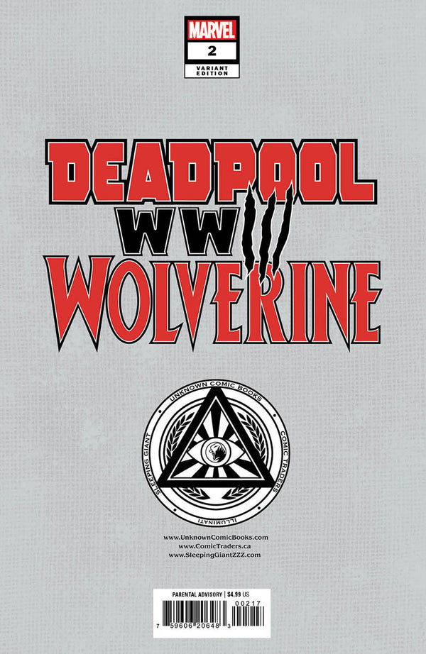 [Signed by Tyler Kirkham] DEADPOOL & WOLVERINE WWIII #2 Tyler Kirkham Virgin Var Unknown