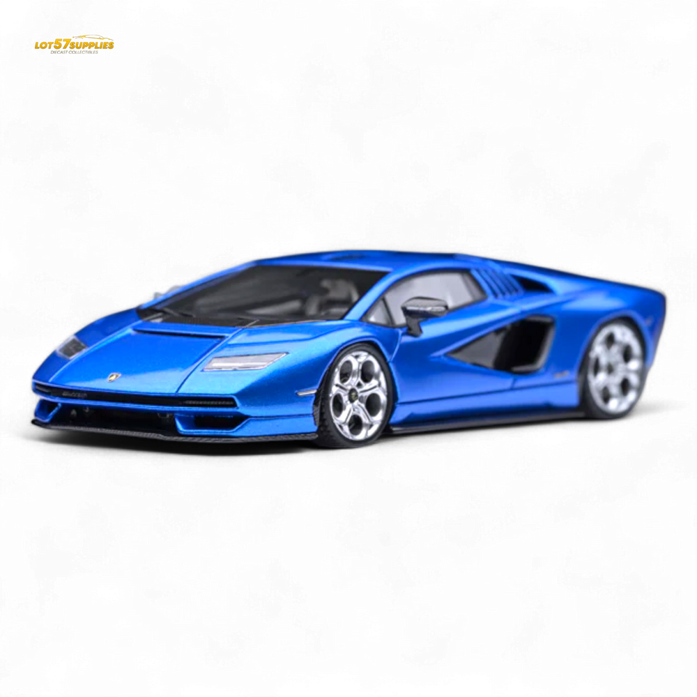 Fuelme Model NEO COUNTACH LPI 800-4 BLU TAHITI DARK BLUE 1:64 Resin