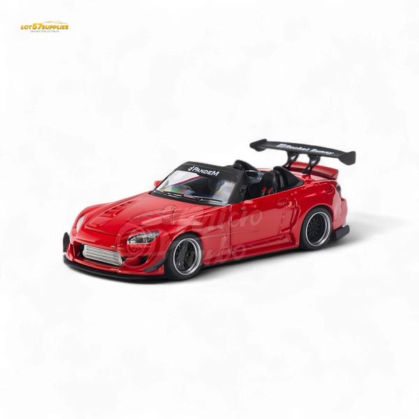 Microturbo Honda S2000 Roadster Pandem Rocket Bunny Aero Kit in Red 1:64