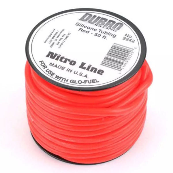 DuBro 2242 Red Nitro Line 3/32" Fuel Tubing (50' Spool)