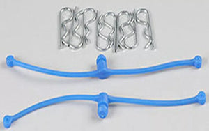 DuBro 2249 Body Clip Retainers Blue (2) Car or Truck Body Clip - Blue