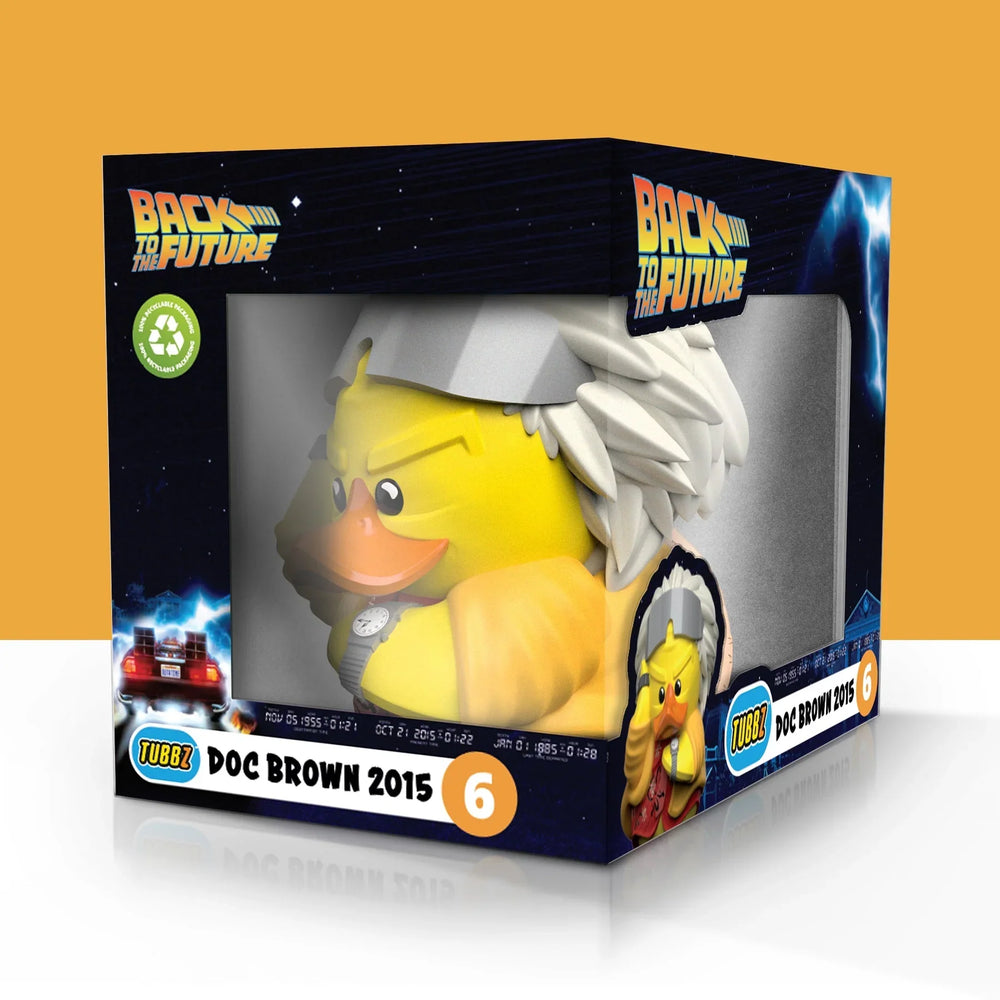 Back to the Future™ Back to the Future Part II Doc Brown 2015 TUBBZ Cosplaying Duck (Boxed Edition) — Vinyl Toy