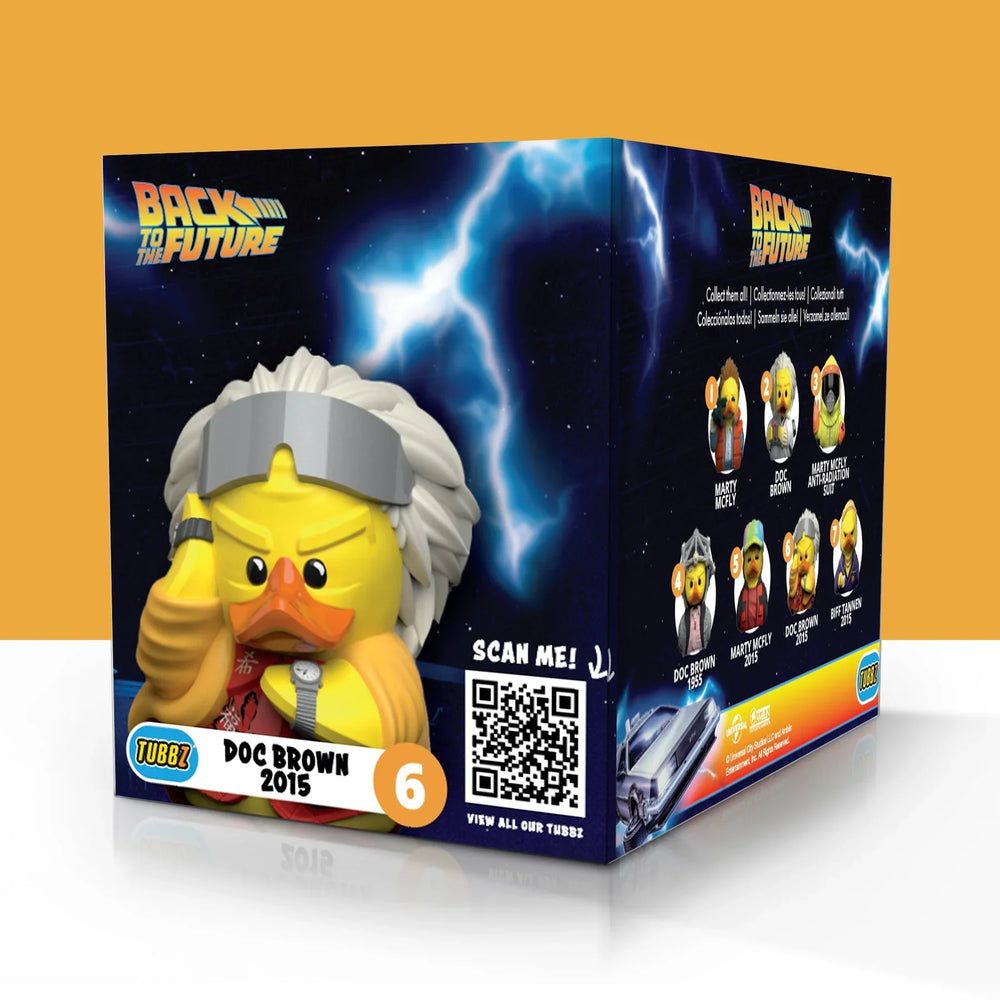 Back to the Future™ Back to the Future Part II Doc Brown 2015 TUBBZ Cosplaying Duck (Boxed Edition) — Vinyl Toy