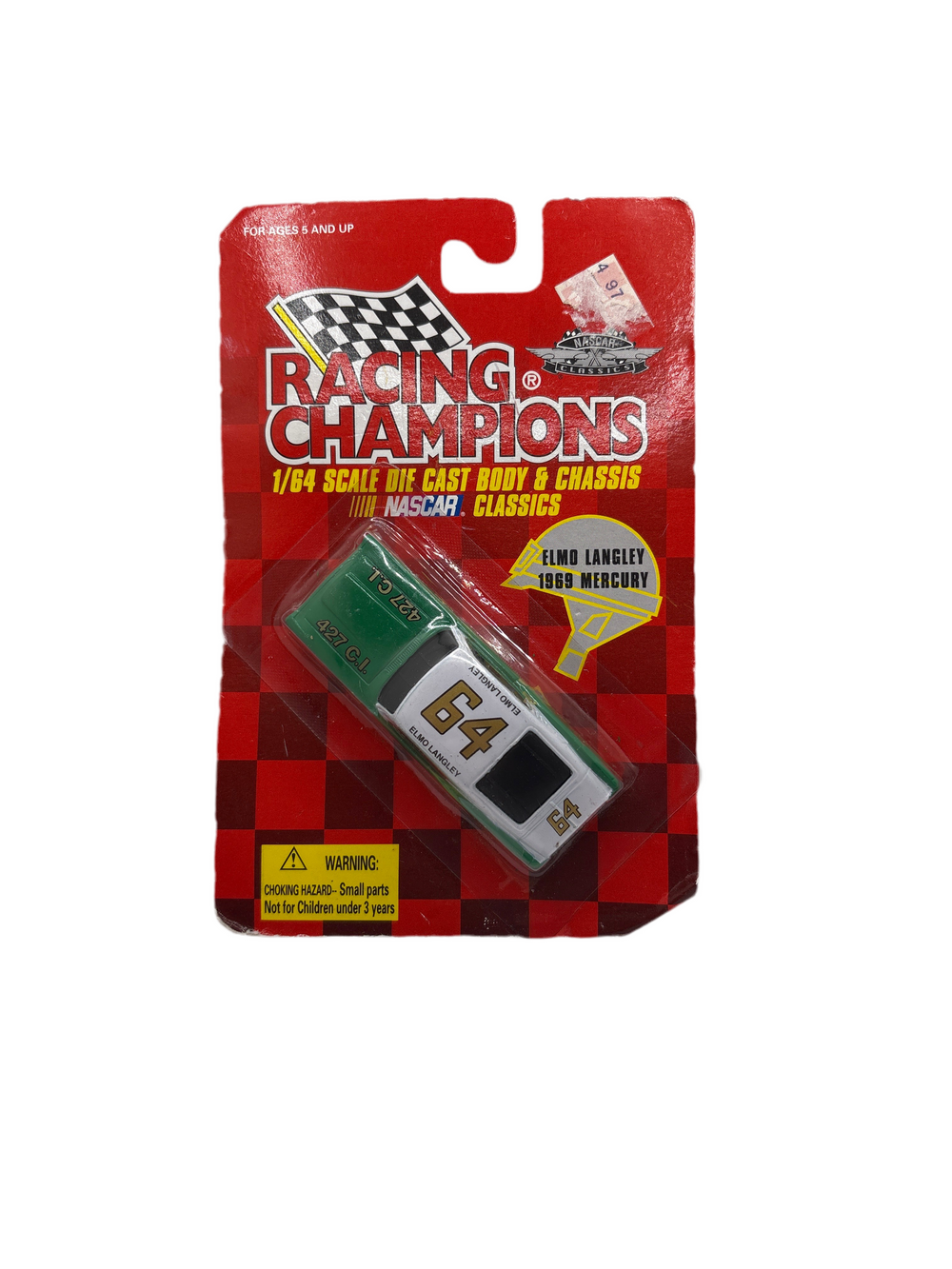 S and E Hobbies and Collectables Racing Champions Elmo Langley Diecast Green