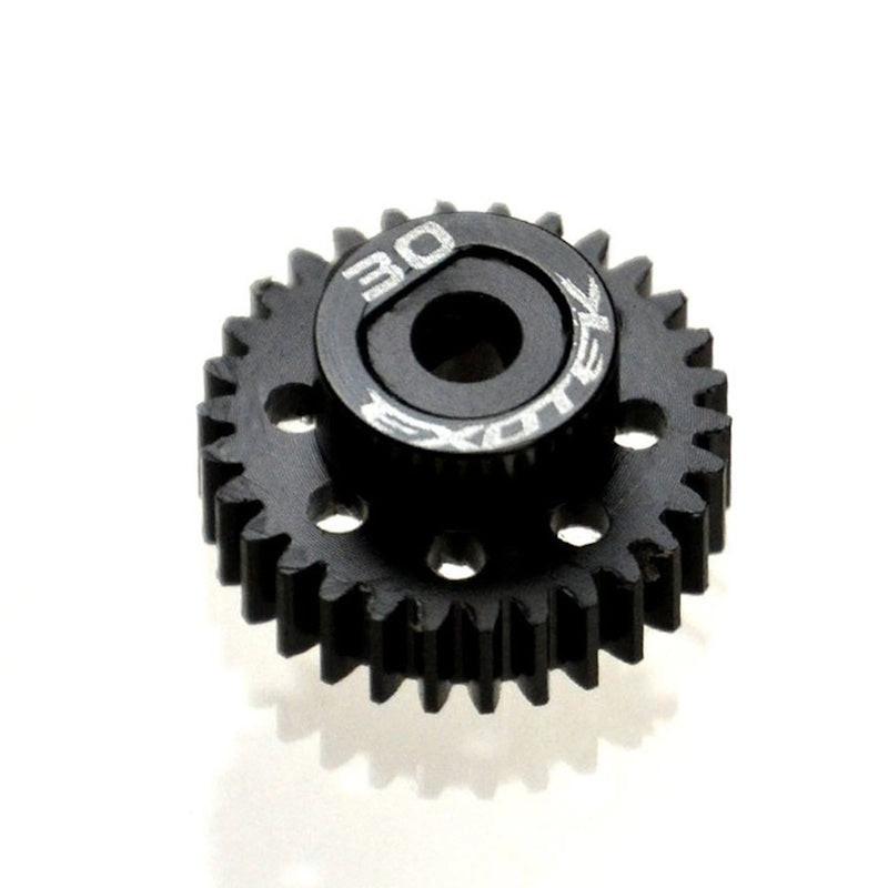 PowerHobby Exotek Racing 1771 Flite 30T 48P Pinion, Black Pom w/ Alloy Collar