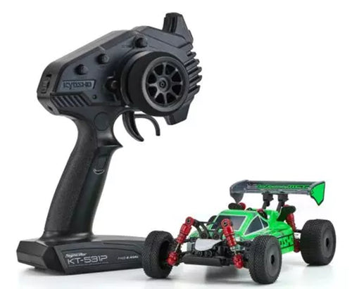 Kyosho Mini-Z Buggy MB-010 Inferno MP9 TKI White/Green Readyset KYO32097WGR — product image 1