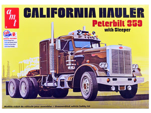 Skill 3 Model Kit Peterbilt 359 California Hauler with Sleeper Cab 1/25 Scale Model by AMT — Echo Six Hobbies, view 1