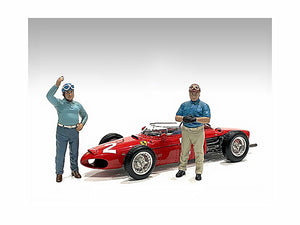 "Racing Legends" 50's Set of 2 Diecast Figures for 1/43 Scale Models by American Diorama — Echo Six Hobbies, view 1