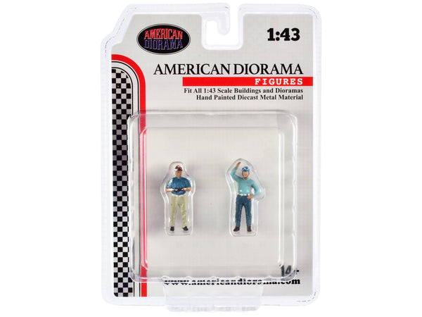 "Racing Legends" 50's Set of 2 Diecast Figures for 1/43 Scale Models by American Diorama — Echo Six Hobbies, view 4