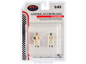 "Racing Legends" 60's Set of 2 Diecast Figures for 1/43 Scale Models by American Diorama — Echo Six Hobbies, view 4