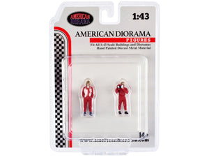 "Racing Legends" 70's Set of 2 Diecast Figures for 1/43 Scale Models by American Diorama — Echo Six Hobbies, view 4