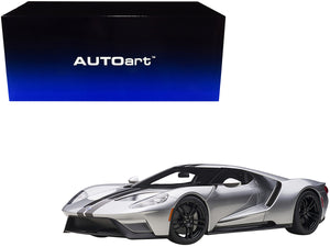 2017 Ford GT Ingot Silver Metallic with Black Stripes 1/12 by Autoart — Echo Six Hobbies, view 1