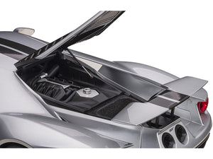 2017 Ford GT Ingot Silver Metallic with Black Stripes 1/12 by Autoart — Echo Six Hobbies, view 5