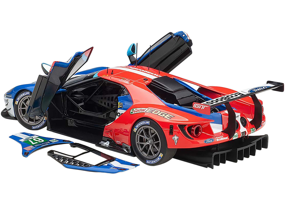 Ford GT #67 Harry Tincknell - Andy Priaulx - Pipo Derani "Ford Chip Ganassi Team UK" 24H Le Mans (2017) 1/18 Model Car by Autoart — Echo Six Hobbies, view 1