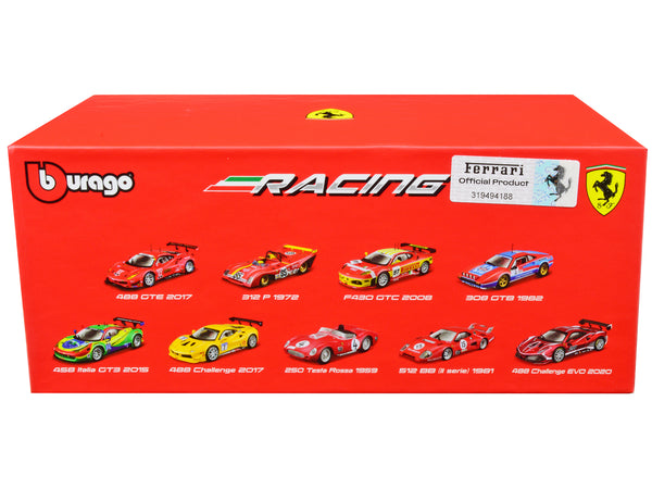 2020 Ferrari 488 Challenge EVO #28 Red with Graphics "Racing" Series 1/43 Diecast Model Car by Bburago — Echo Six Hobbies, view 3