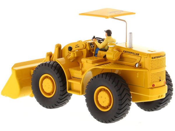 CAT Caterpillar 966A Wheel Loader Yellow with Operator "Vintage Series" 1/50 Diecast Model by Diecast Masters — Echo Six Hobbies, view 3