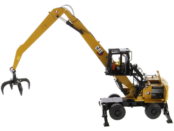 CAT Caterpillar MH3040 Wheel Material Handler with Operator "High Line Series" 1/50 Diecast Model by Diecast Masters — Echo Six Hobbies, view 4