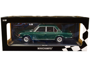 1968 BMW 2500 Green Metallic Limited Edition to 504 pieces Worldwide 1/18 Diecast Model Car by Minichamps — Echo Six Hobbies, view 1