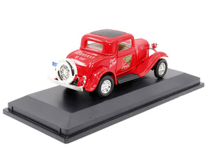 1932 Ford Coupe "Coca-Cola" Red with Black Top 1/43 Diecast Model Car by Motor City Classics — Echo Six Hobbies, view 3