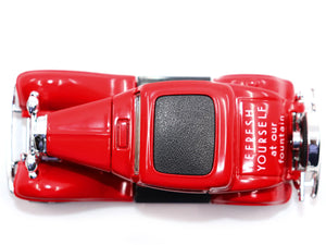 1932 Ford Coupe "Coca-Cola" Red with Black Top 1/43 Diecast Model Car by Motor City Classics — Echo Six Hobbies, view 4