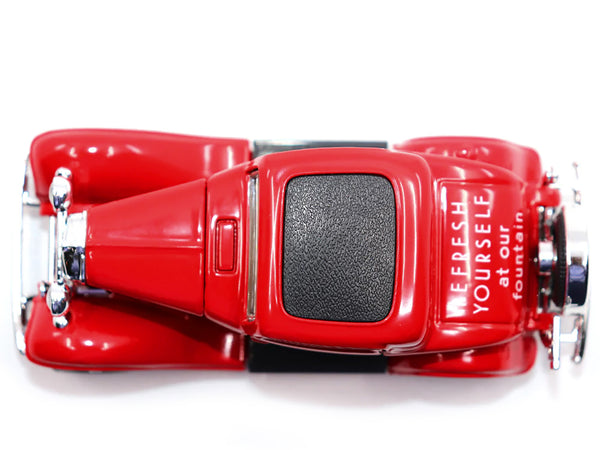 1932 Ford Coupe "Coca-Cola" Red with Black Top 1/43 Diecast Model Car by Motor City Classics — Echo Six Hobbies, view 4