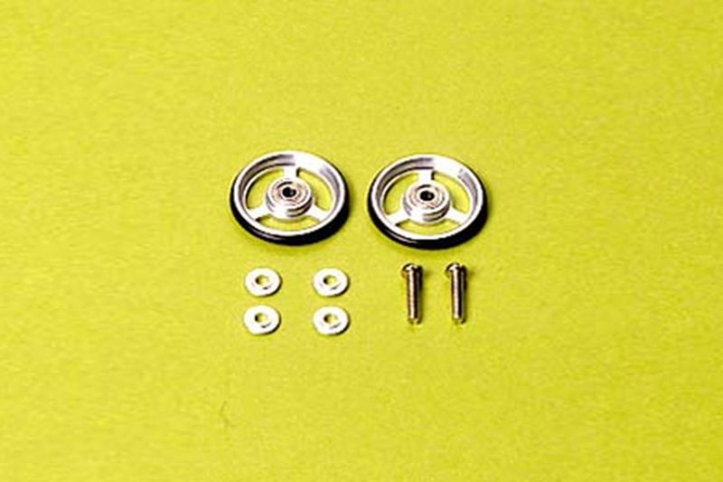 Tamiya JR 3-Spoke Ball-Race Rollers (17mm/Aluminum)