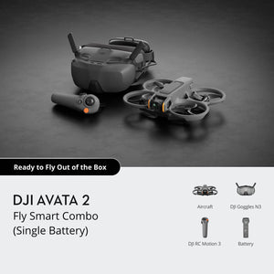 Echo Six Hobbies DJI Avata 2 FPV flight with motion controller and goggles