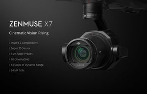 Echo Six Hobbies DJI Inspire 2 Advanced Combo with Zenmuse X7, Apple ProRes, CinemaDNG Licenses (NO BATTERIES)