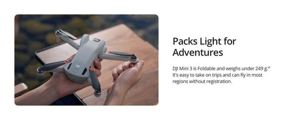 Echo Six Hobbies DJI Mini 3 (DJI RC) Camera Drone 4k HDR 38-min Flight Time Vertical Shooting