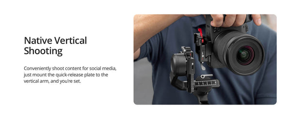 Echo Six Hobbies DJI RS 3 Mini Gimbal Stabilizer for Camera 2 kg (4.4 lbs) Tested Payload