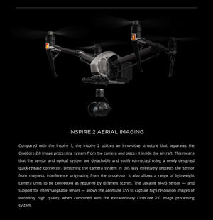 Echo Six Hobbies DJI Zenmuse X5S - 5.2K/4K Video - Inspire 2