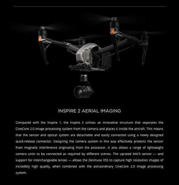 Echo Six Hobbies DJI Zenmuse X5S - 5.2K/4K Video - Inspire 2