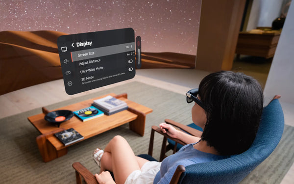 Echo Six Hobbies XREAL One Pro on-screen display settings powered by X1