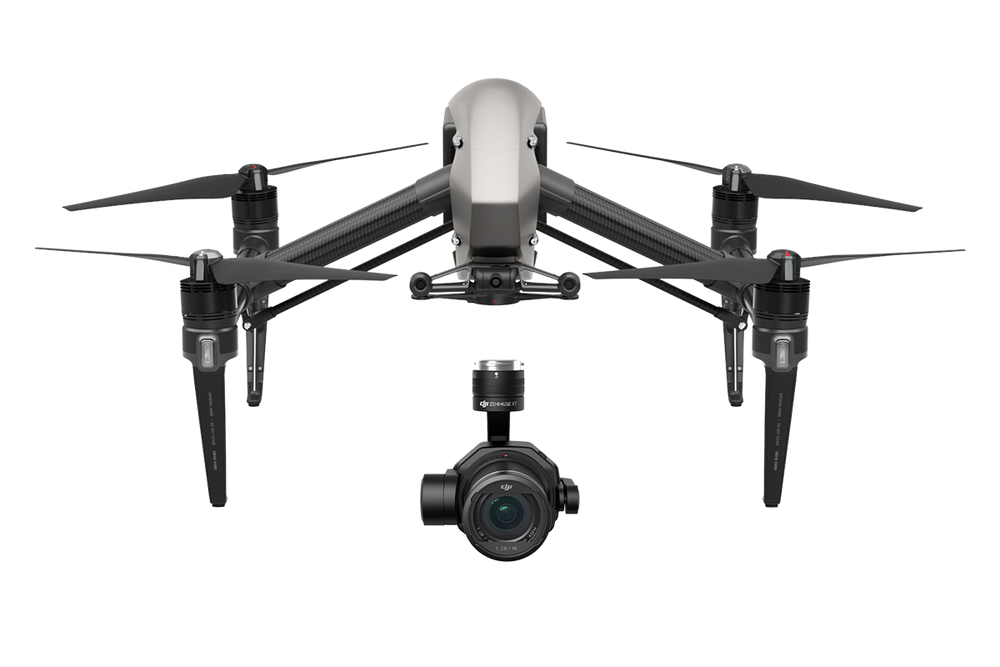 Echo Six Hobbies DJI Inspire 2 Advanced Combo with Zenmuse X7, Apple ProRes, CinemaDNG Licenses (NO BATTERIES) – Image 1 | DroneNerds