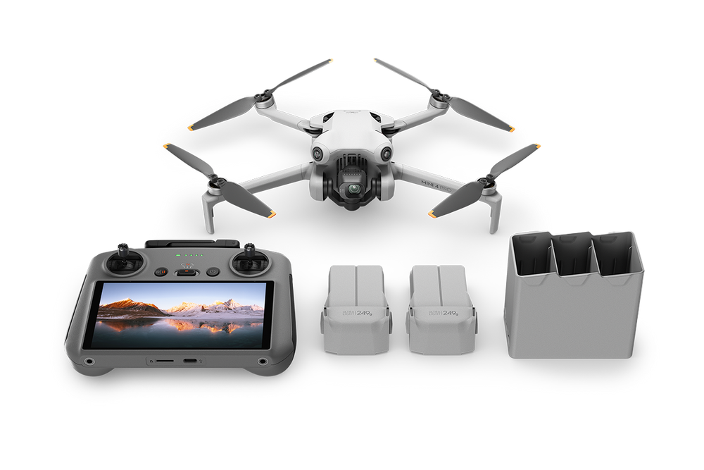 Echo Six Hobbies DJI Mini 4 Pro Fly More Combo Plus (DJI RC 2) Includes 3 Plus Batteries and Shoulder Bag – Image 1 | DroneNerds