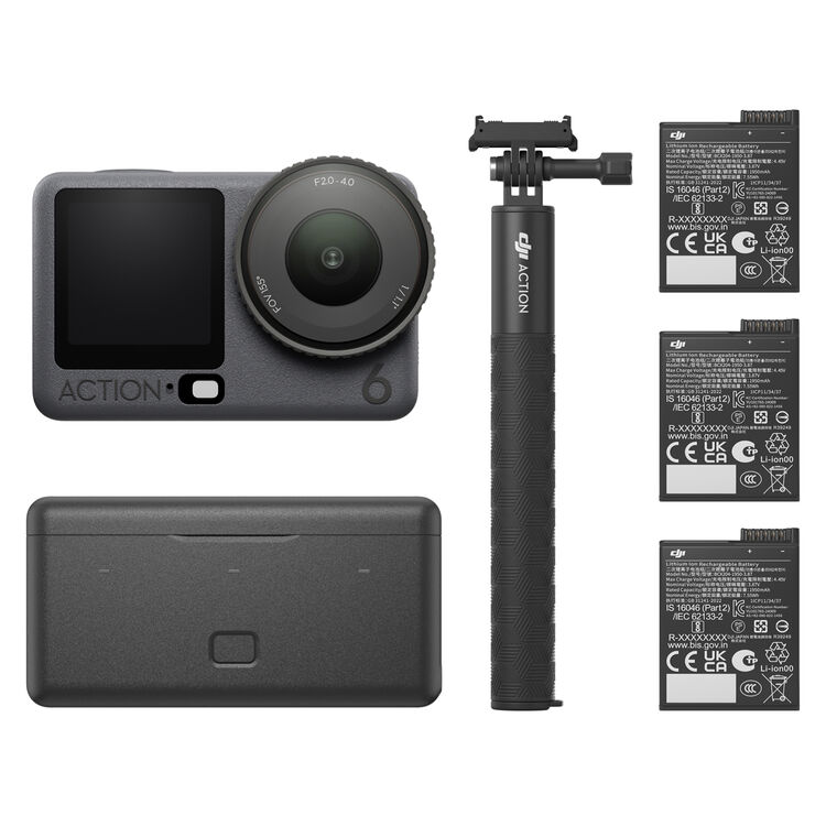 Echo Six Hobbies Osmo Action 6 Adventure Combo Action Camera 8K for Extended Outdoor Filming – Image 1 | DroneNerds