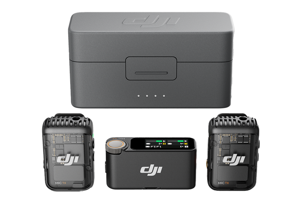 Echo Six Hobbies DJI Mic 2 Wireless Microphone System/Recorder for Camera & Smartphone (2TX + 1RX + Charging Case) – Image 1 | DroneNerds