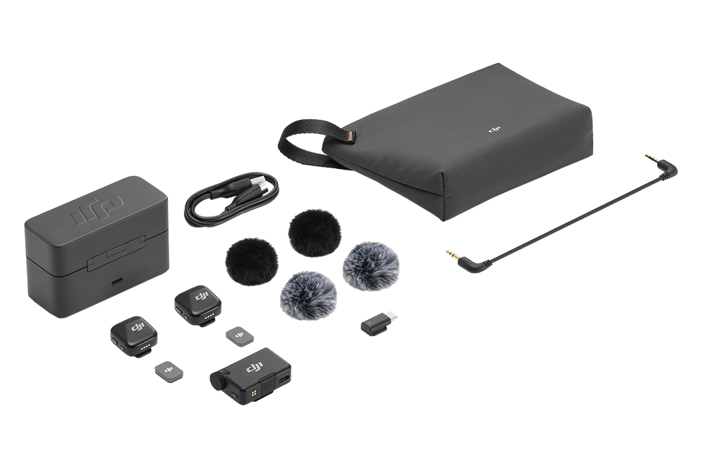 Echo Six Hobbies DJI Mic Mini (2 Transmitters + 1  Receiver + Charging Case) – Image 1 | DroneNerds
