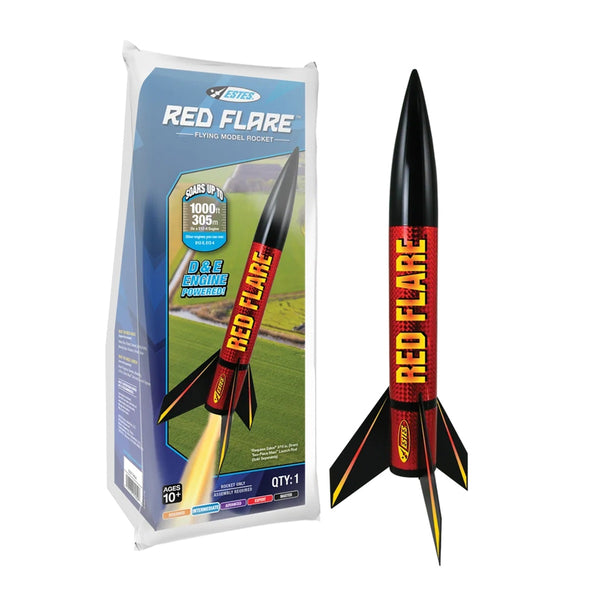 Echo Six Hobbies - Estes Red Flare Model Rocket Kit - main product view