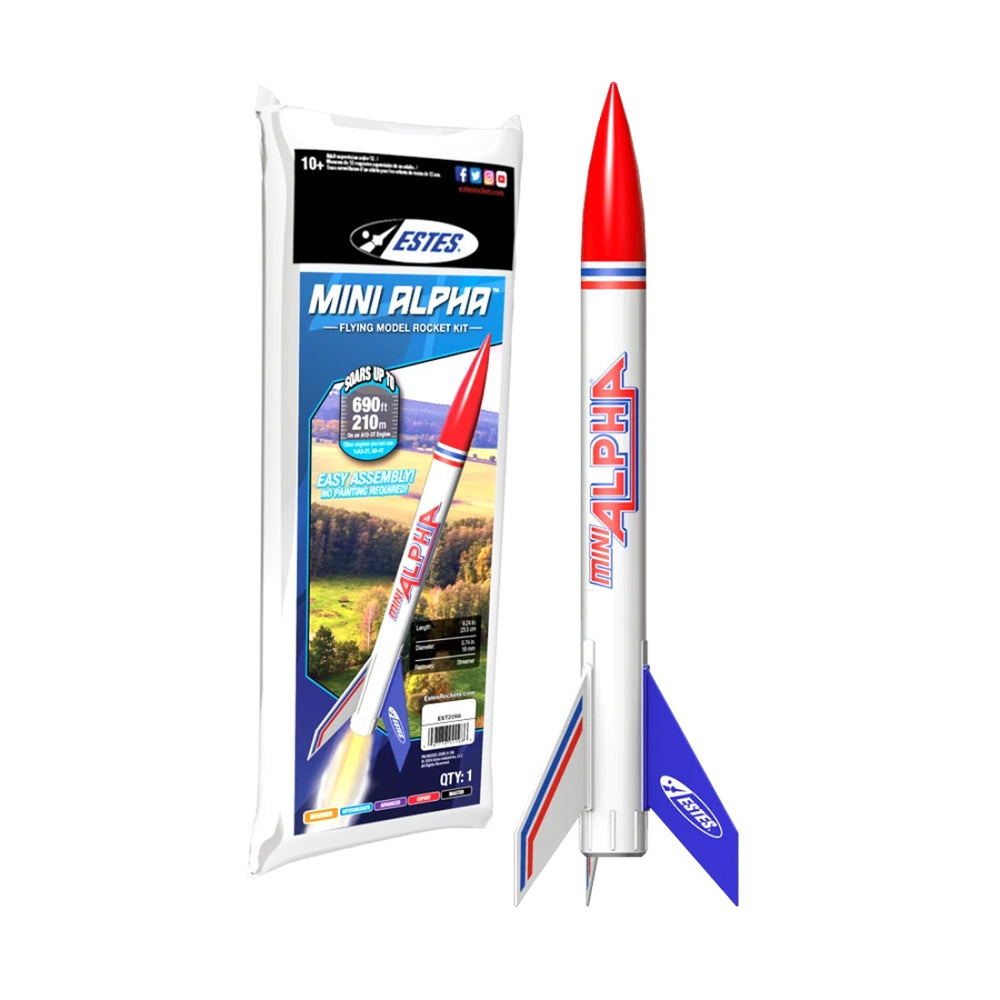 Echo Six Hobbies - Estes Mini Alpha Model Rocket Kit - main product view