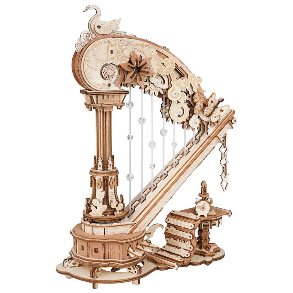 Echo Six Hobbies - ROKR Magic Harp Music Box Wooden 3D Puzzle AMK71 (ROEAMK71), image 1