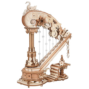 Echo Six Hobbies - ROKR Magic Harp Music Box Wooden 3D Puzzle AMK71 (ROEAMK71), image 1