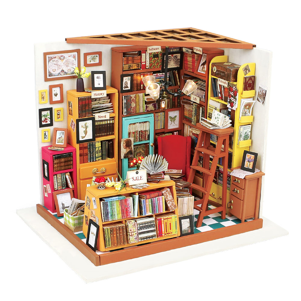 Echo Six Hobbies Rolife Sam's Study library miniature house, product image 1