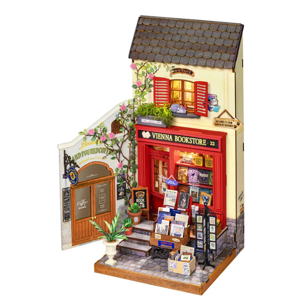 Echo Six Hobbies Rolife Vienna Bookstore DG183 miniature house front view