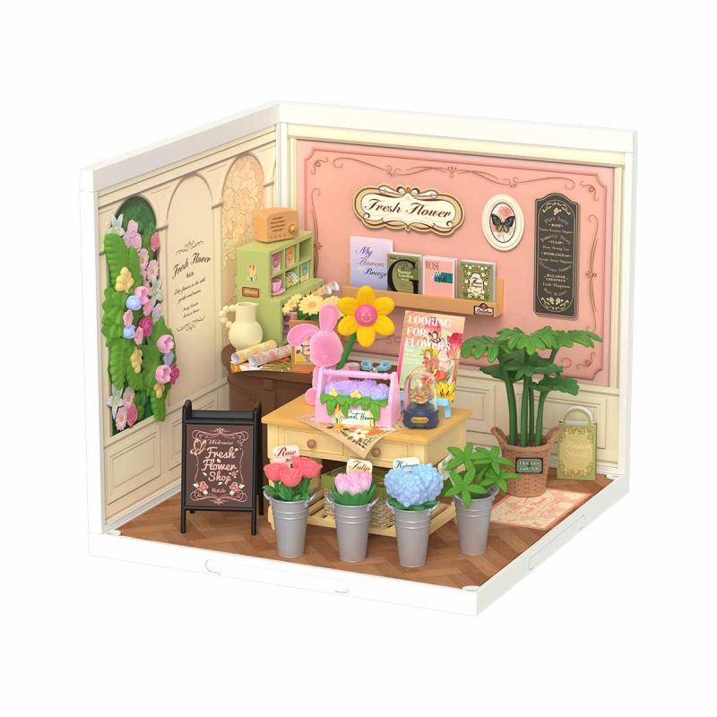 Echo Six Hobbies Rolife Fresh Flower Shop DIY Miniature House DW017B
