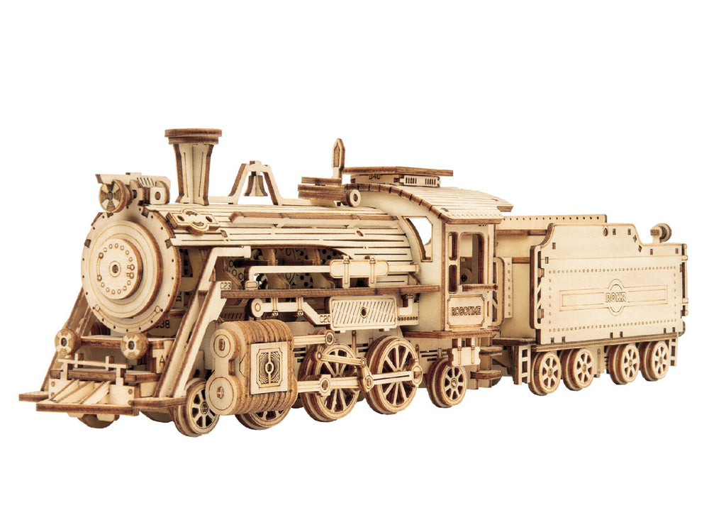 Echo Six Hobbies - ROKR Prime Steam Express Train 3D Wooden Puzzle (ROEMC501), image 1